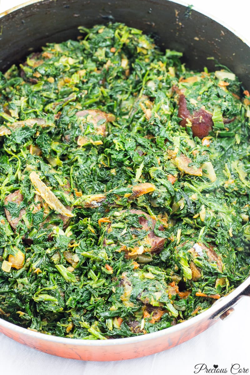 AFRICAN STEWED SPINACH | Precious Core