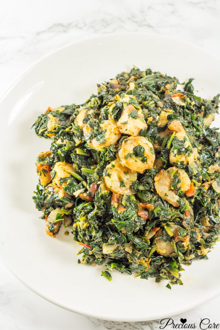 AFRICAN SPINACH STEW WITH CHICKEN AND SHRIMP Precious Core