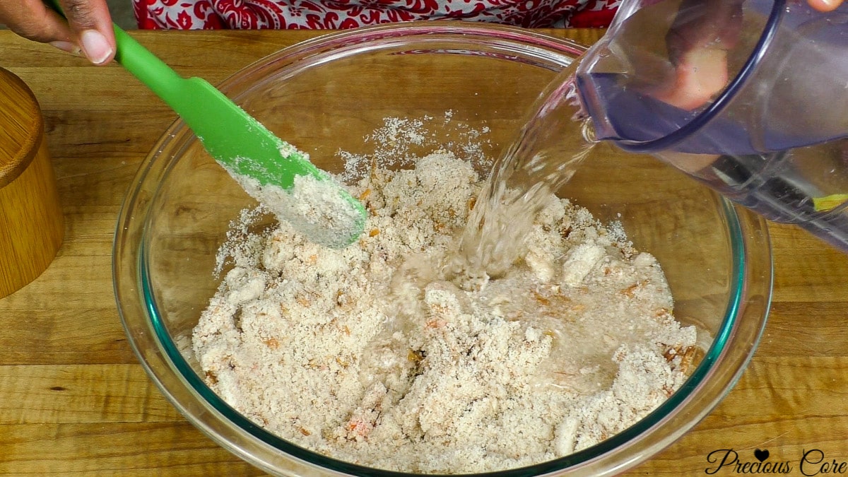 making egusi pudding 2