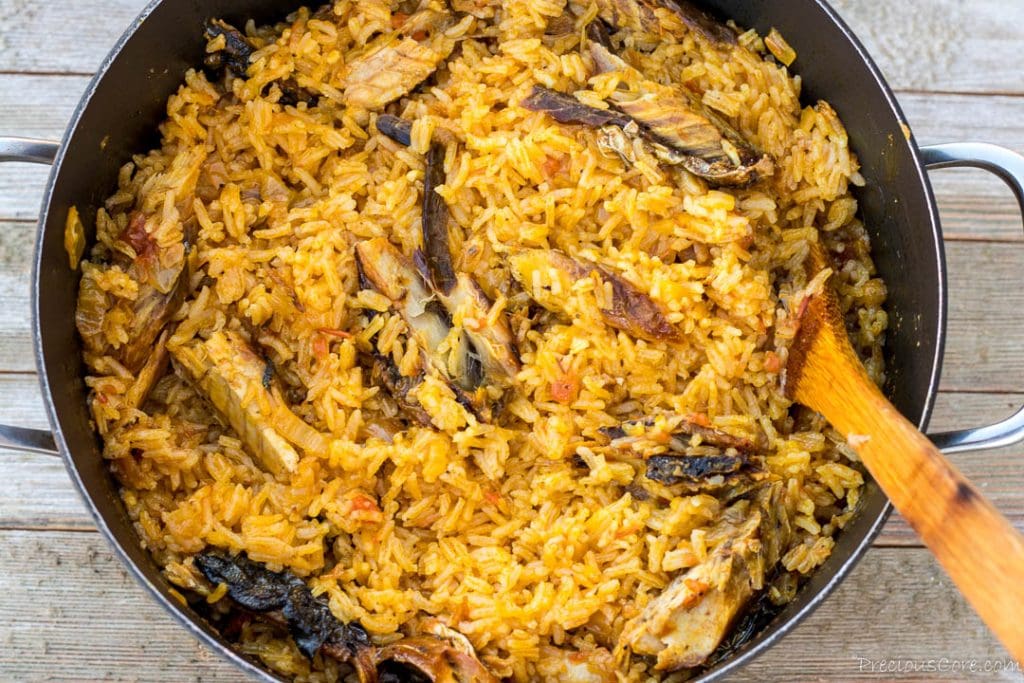 fluffed palm oil jollof rice