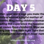PRAYERS FOR FRUIT OF THE WOMB - DAY 5