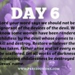 PRAYERS FOR FRUIT OF THE WOMB - DAY - 6