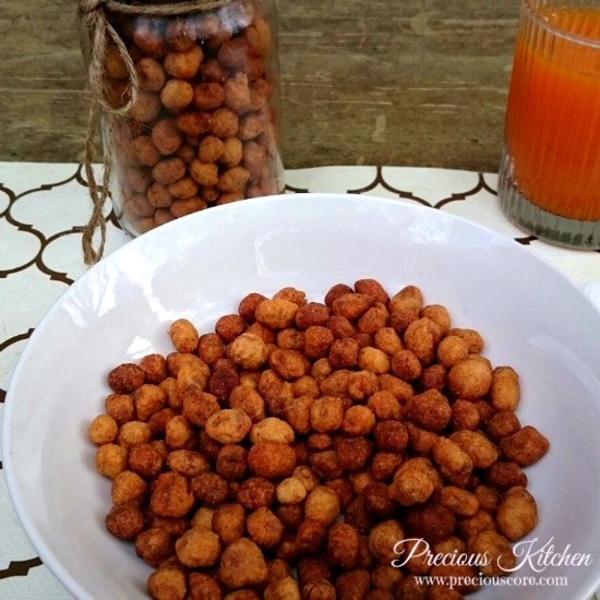 Peanut Burger Snack in a bowl