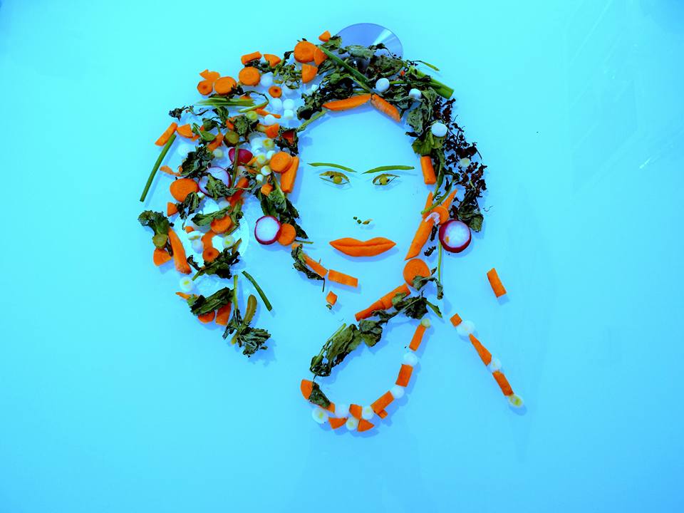 art with vegetables