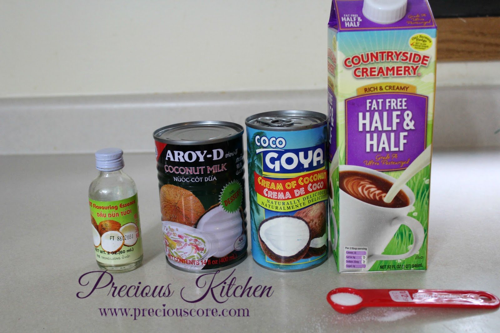 coconut ice cream ingredients