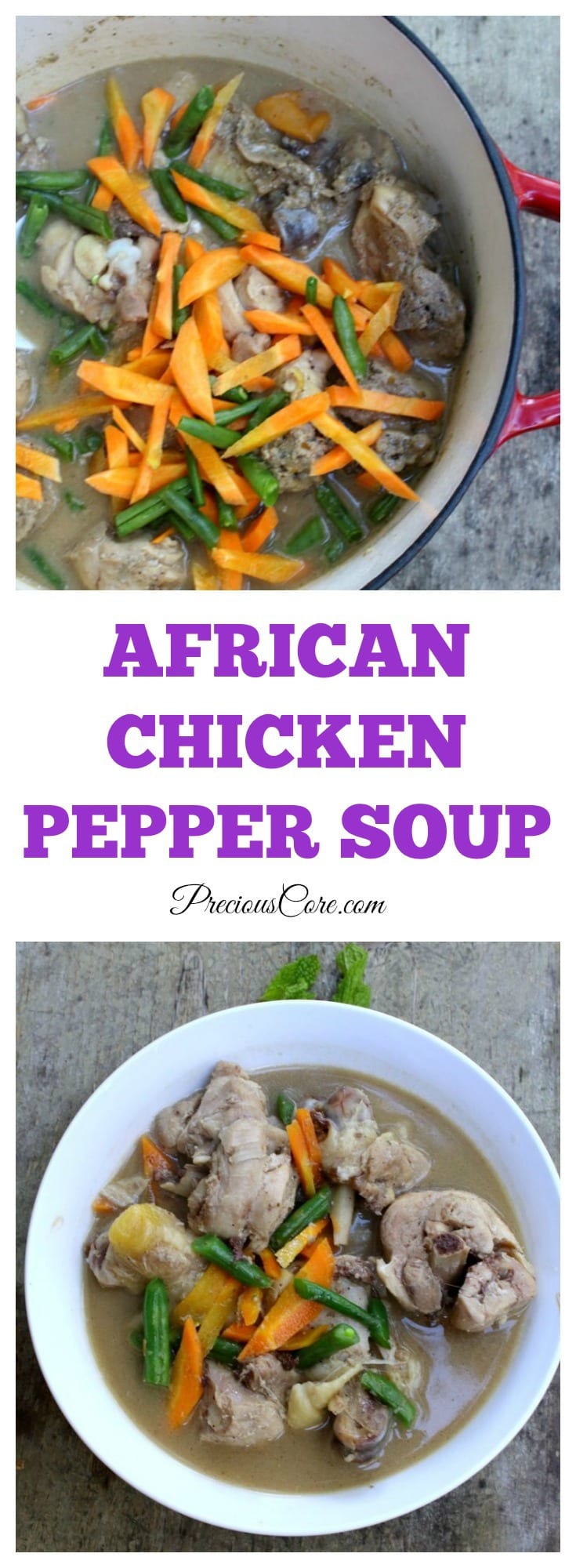 How to make African chicken pepper soup-.