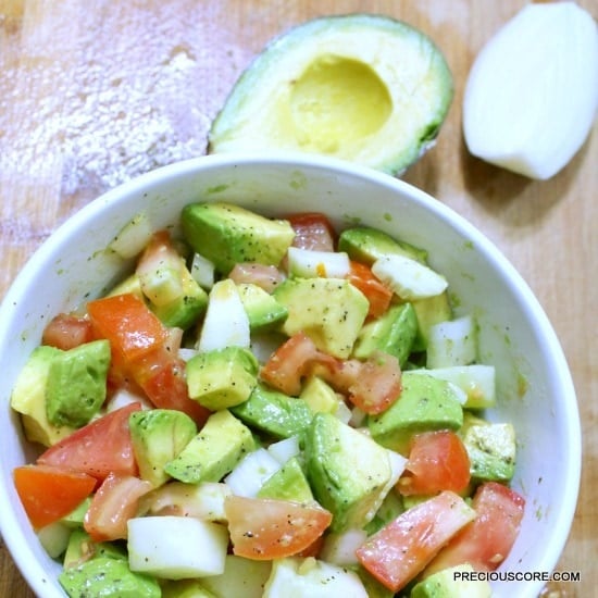 healthy avocado salad