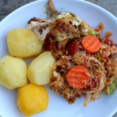 Stewed cabbage as I learned from my aunt in Cameroon