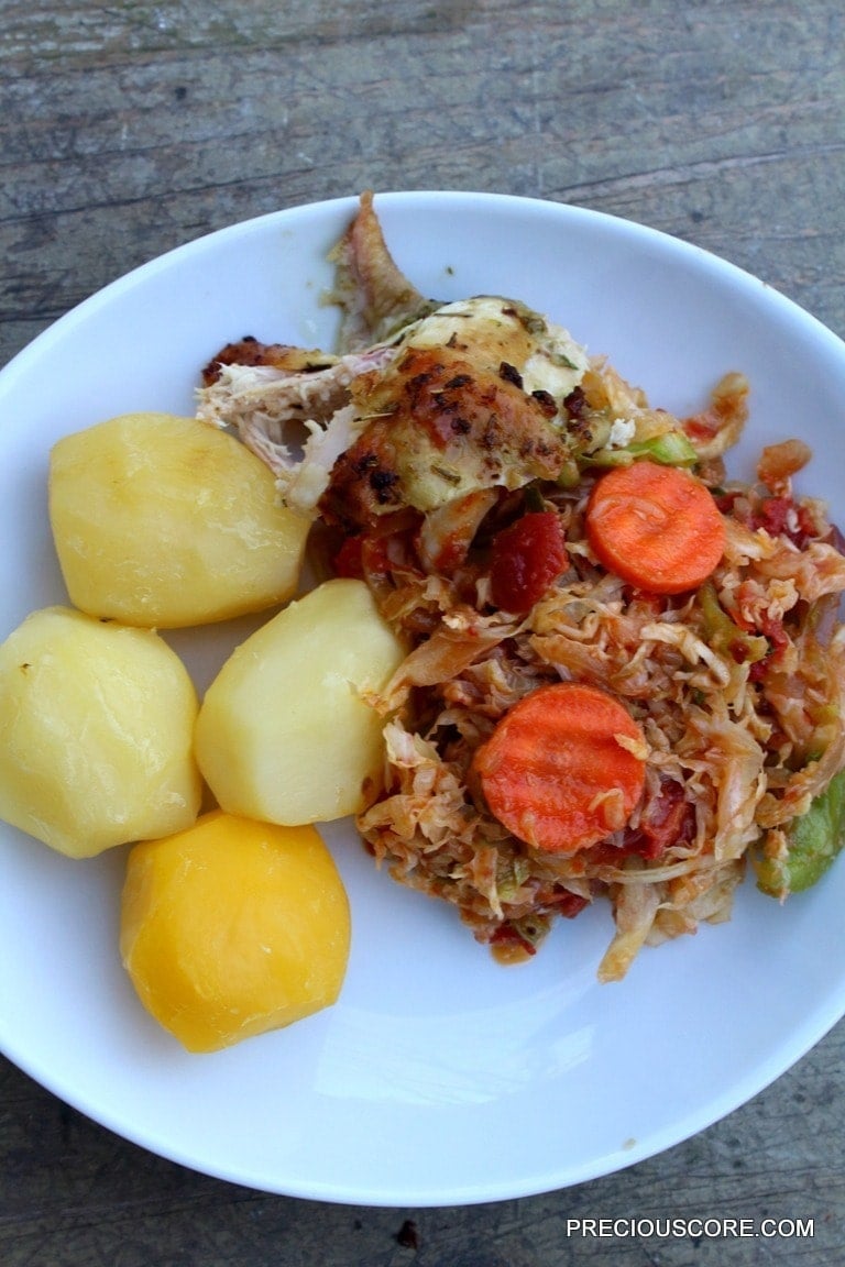 Stewed cabbage as I learned from my aunt in Cameroon