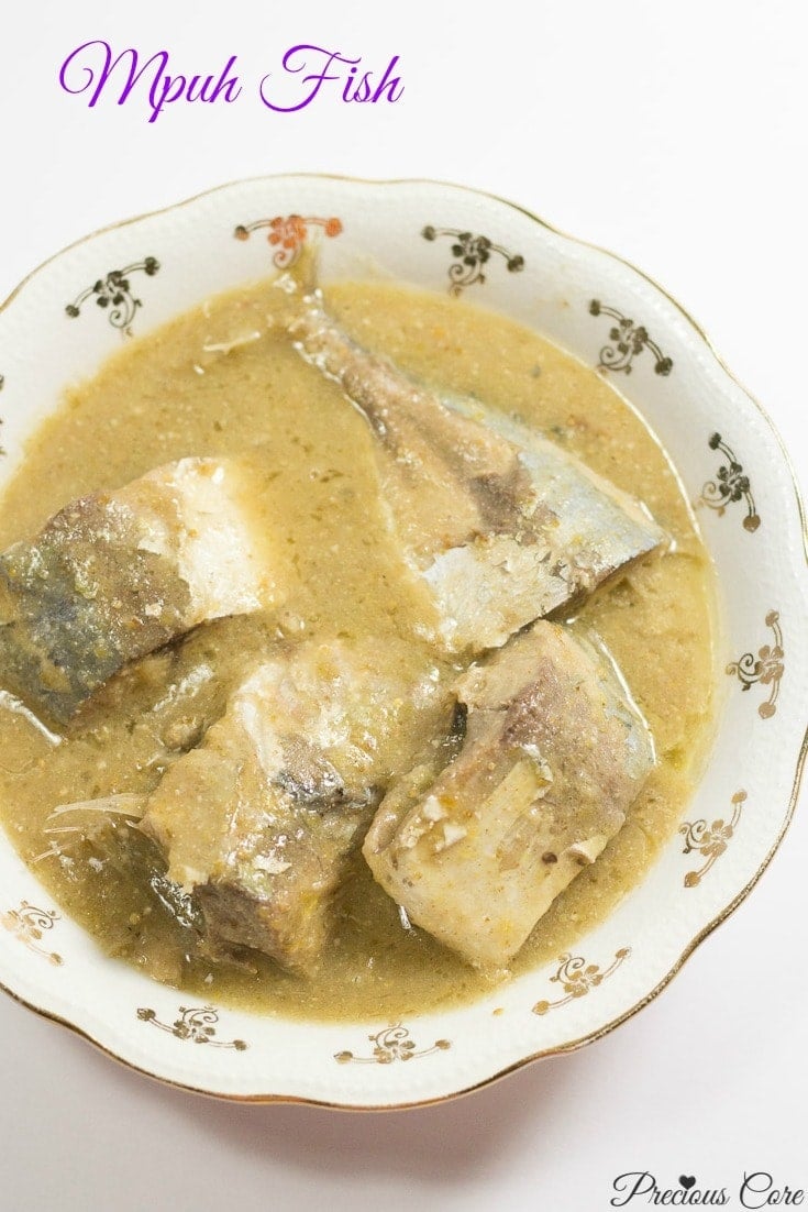 Mpuh fish in a bowl.