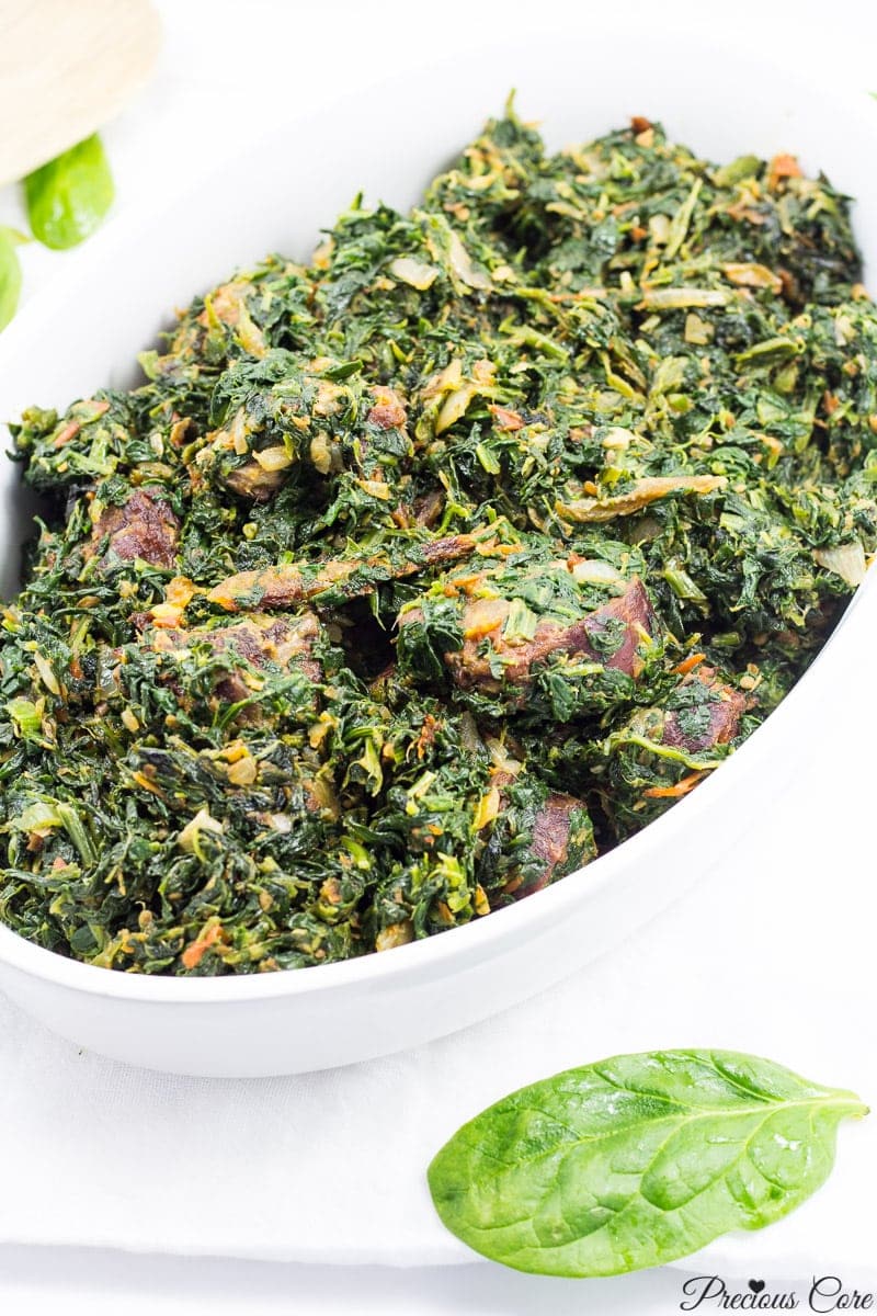 African Stewed Spinach - Precious Core