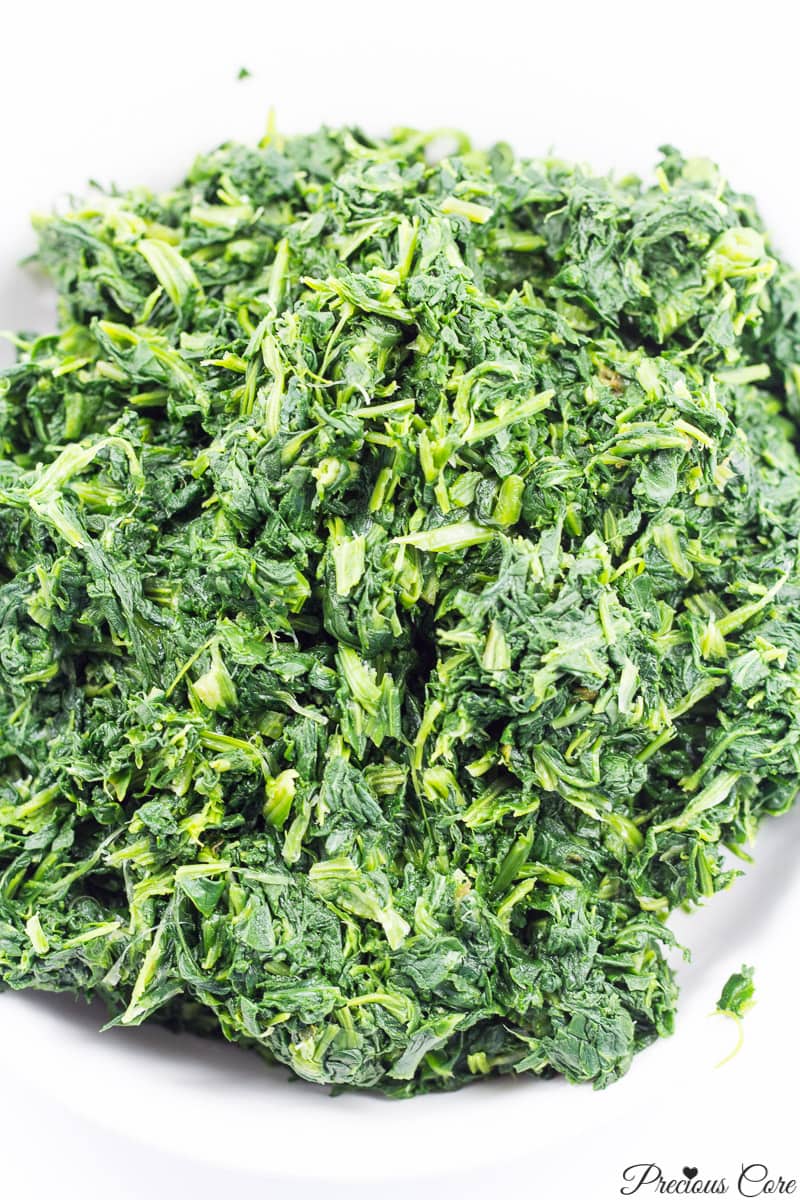 chopped spinach