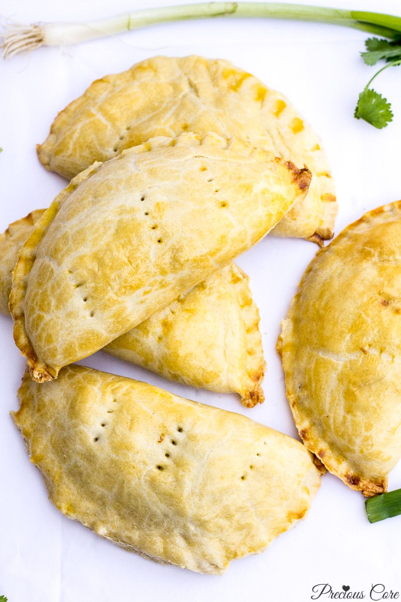 Fish pies on a white background.