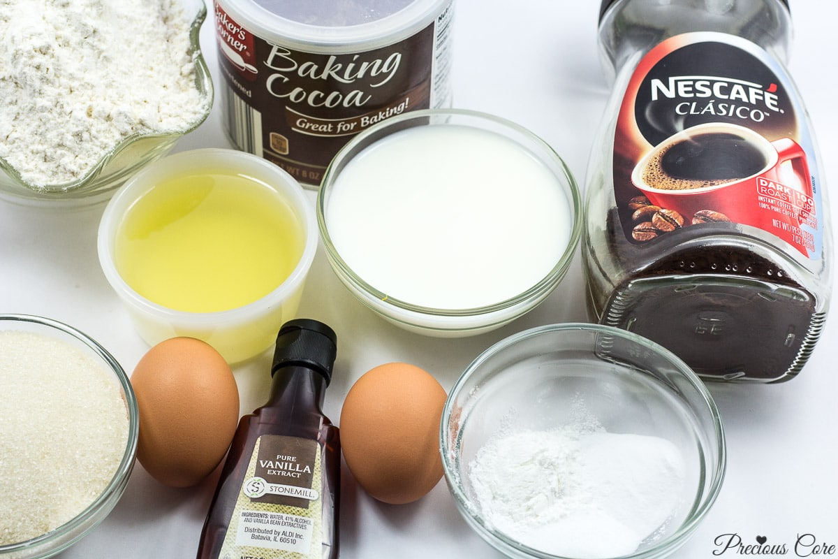 chocolate cake ingredients