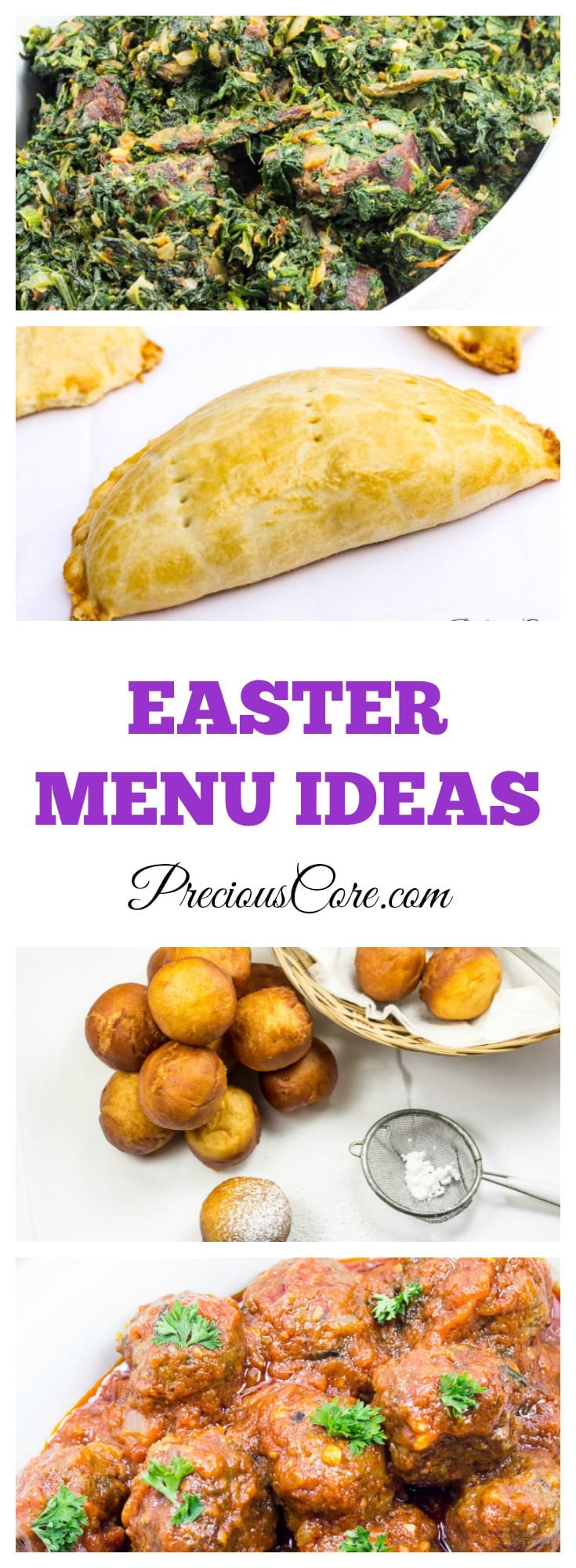 Easter Menu Ideas - Precious Core