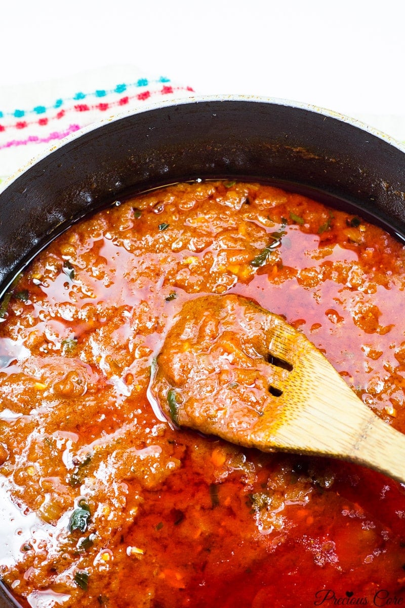 tomato sauce for meatballs_