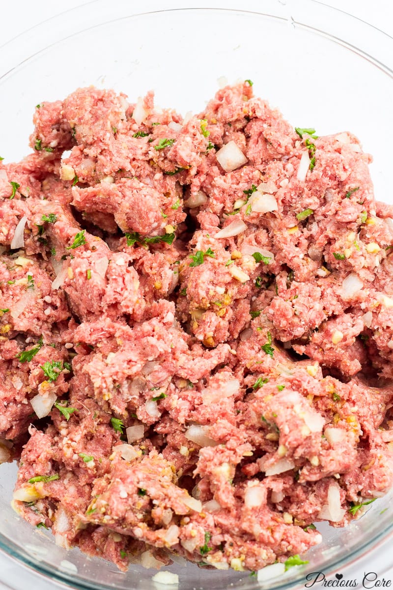 west african meatballs mixture