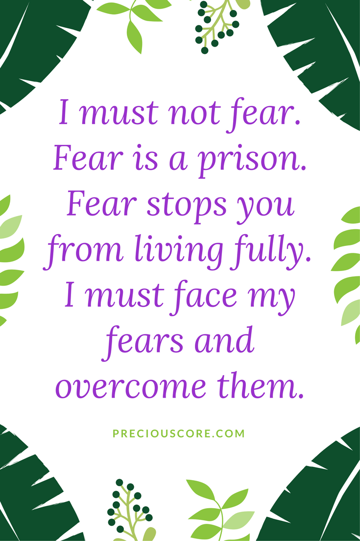 Overcoming fear