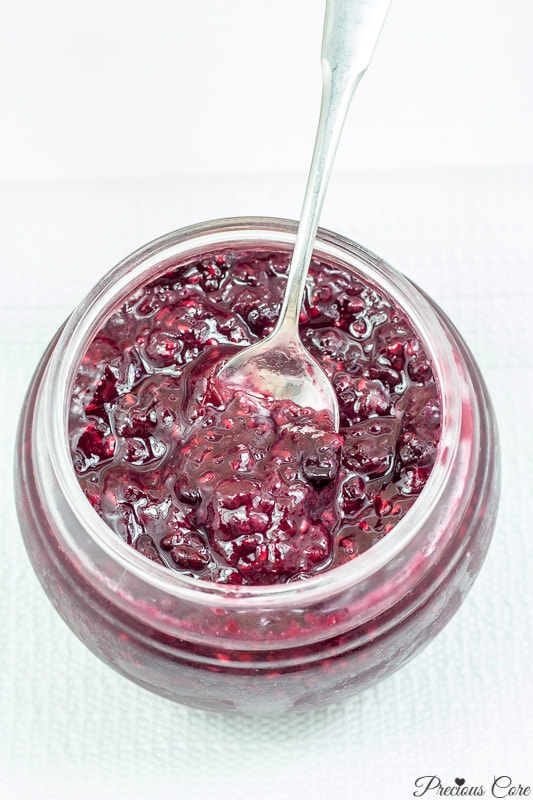 mixed berry jam for pinterest