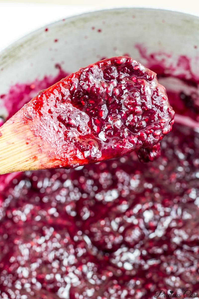 mixed berry jam texture