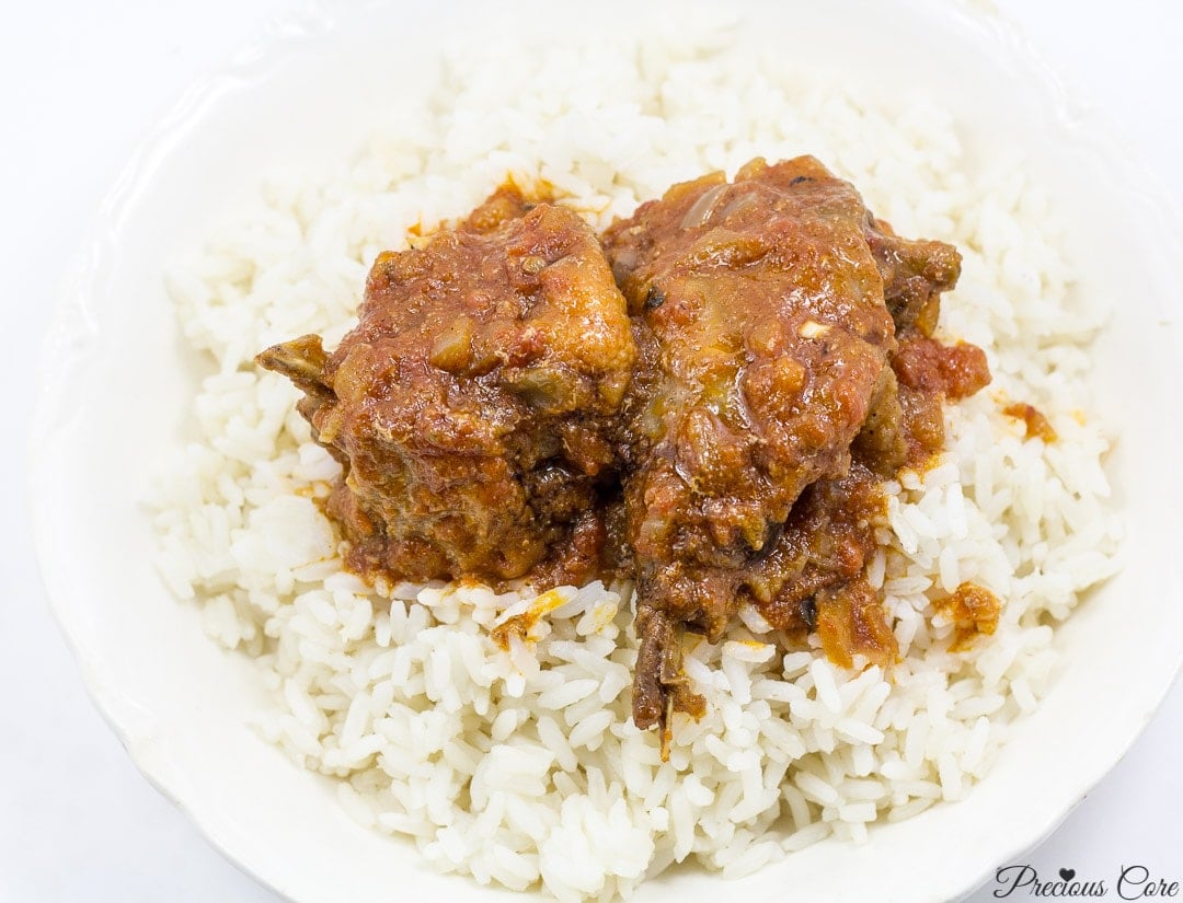 rice and stew