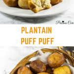 Puff Puff with plantains