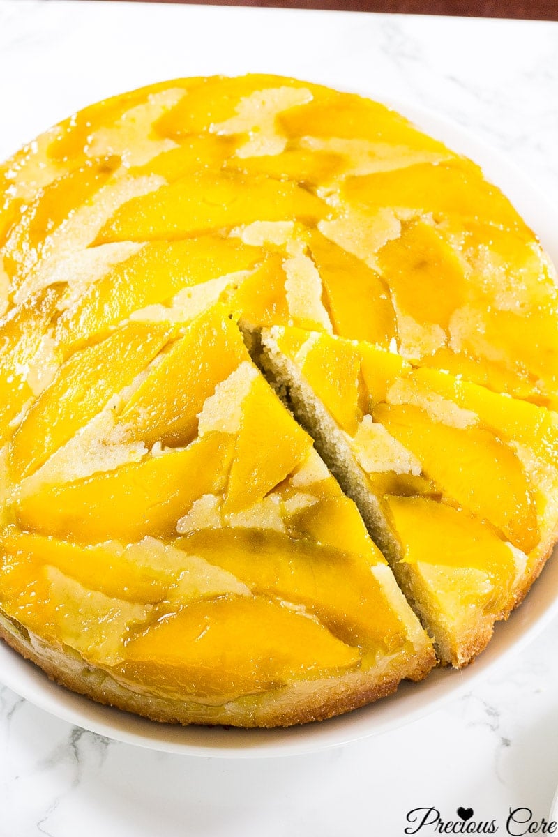 mango upside down cake recipe