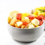 Bowl of Cameroonian fruit salad.