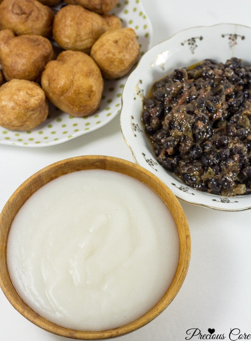 How to make pap from scratch! Pap is a corn porridge typically eaten in Cameroon and Nigeria. Instead of using whole corn as is traditionally used, I used corn flour in this recipe and the results are epic. It is authentic, slightly tangy and so comforting. I love having this for breakfast or a quick dinner.