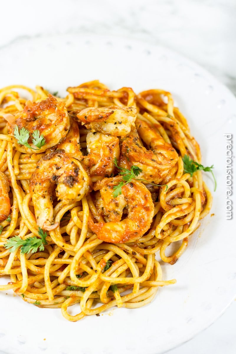 Blackened Shrimp Pasta