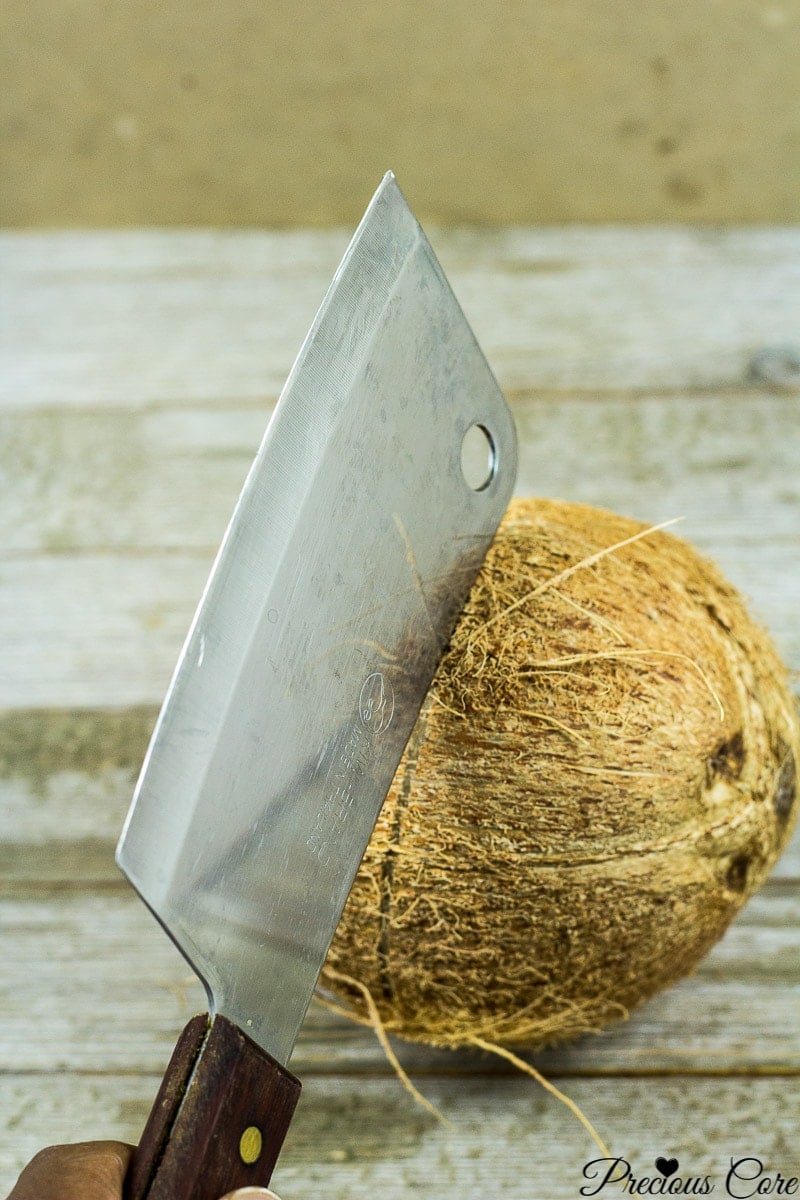 How to open a coconut