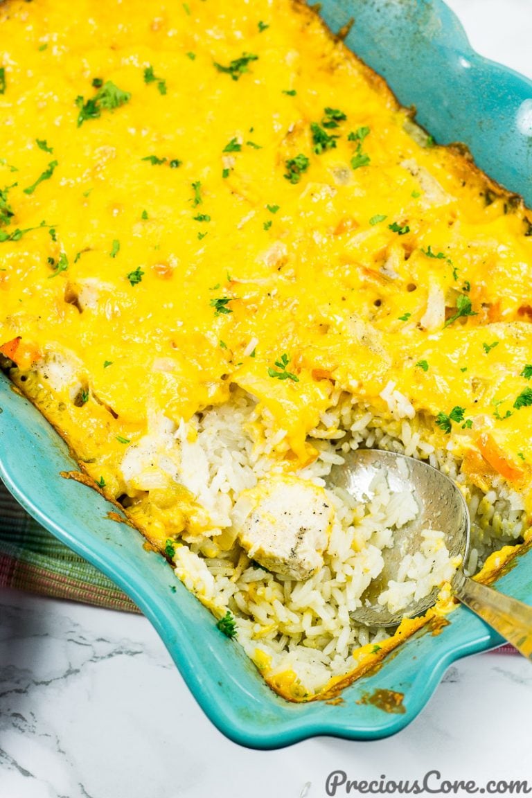 BAKED CHICKEN AND RICE CASSEROLE + GIVEAWAY! | Precious Core