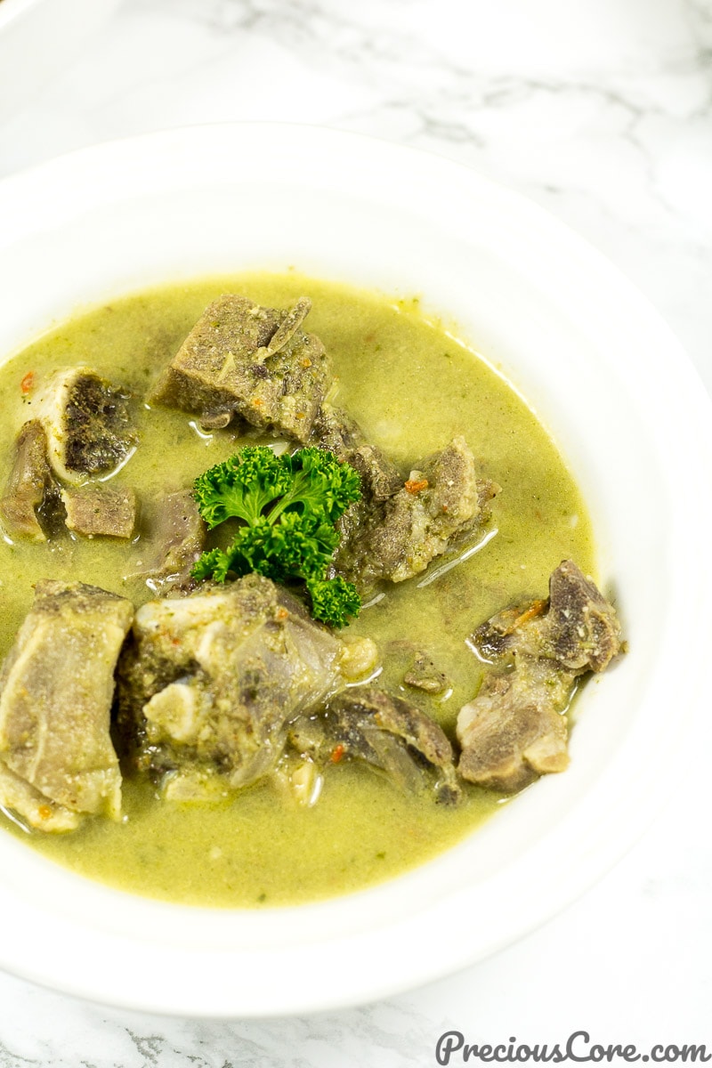 Goat meat pepper soup.