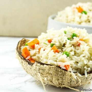 Easy Coconut Rice - How to make coconut rice side dish