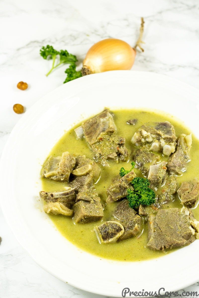 Nigerian goat meat pepper soup recipe.