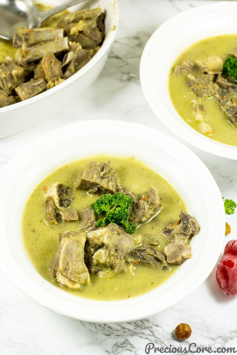 Cameroonian Goat Meat Pepper Soup Recipe.