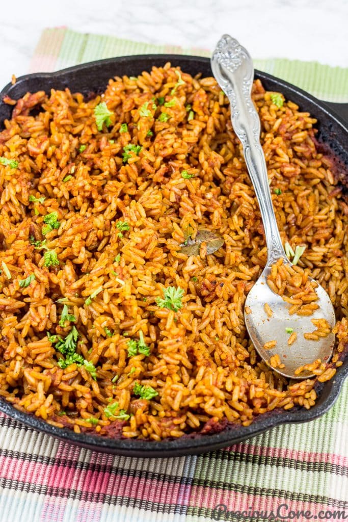 Jollof Rice made in the oven