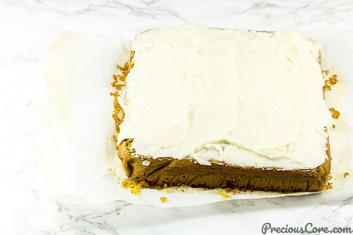 Pumpkin Cake with Cream Cheese Frosting