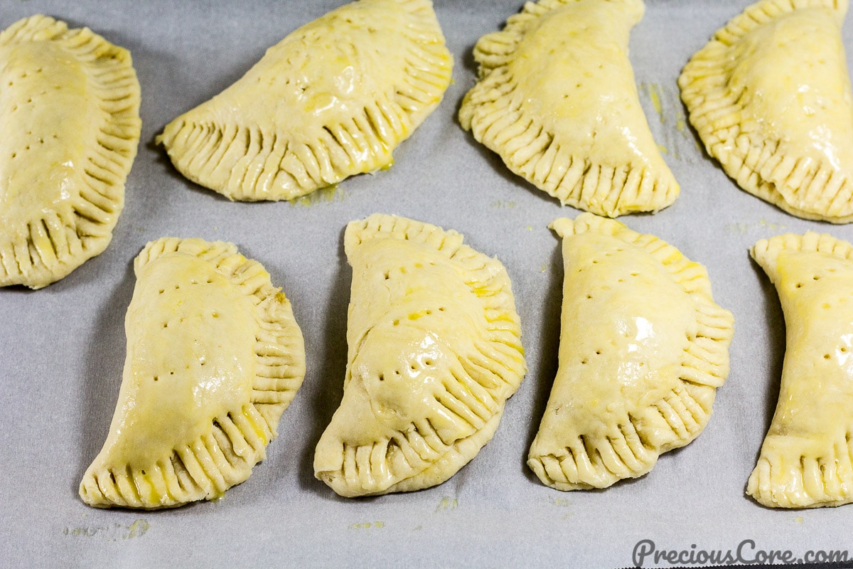 Chicken Pies ready to be baked