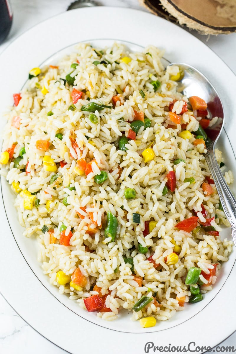 Coconut Fried rice with coconut oil