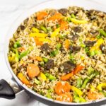 Mushroom fried rice recipe.