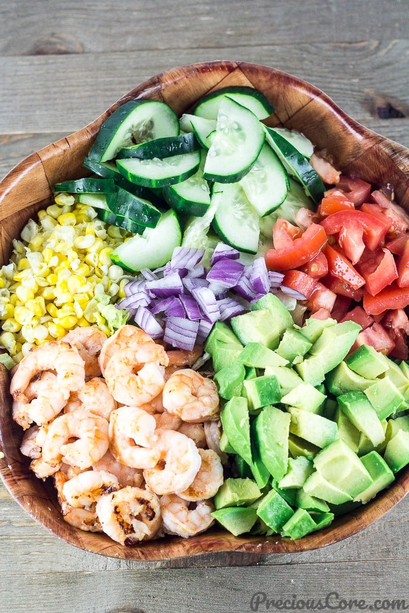 Shrimp Avocado Salad bowl