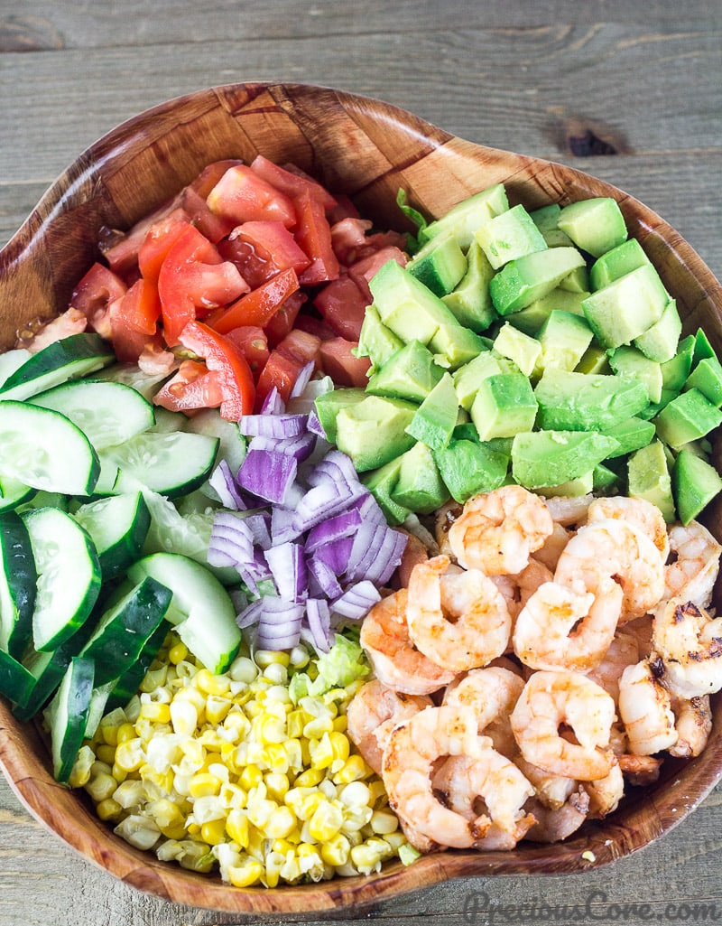 Shrimp Avocado Tomato Salad recipe