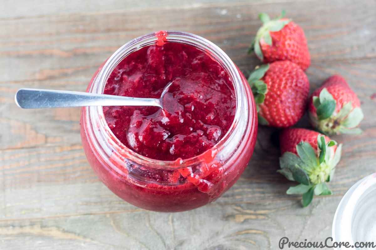 healthy strawberry jam