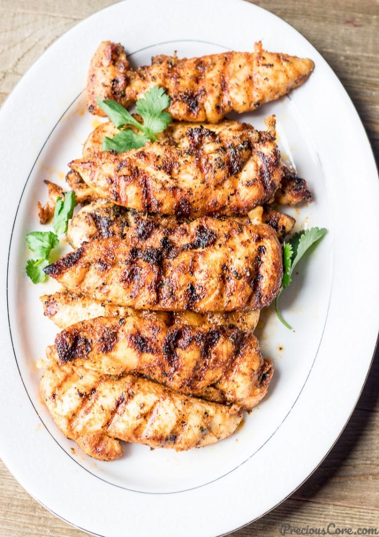 The Best Grilled Chicken Tenders | Precious Core