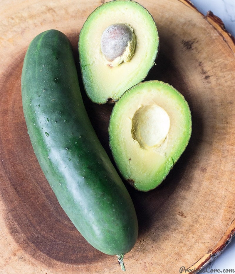 Cucumber and Avocado