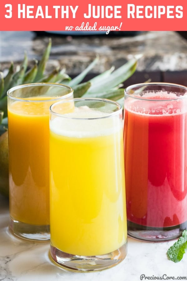 3 HEALTHY JUICE RECIPES (VIDEO) | Precious Core