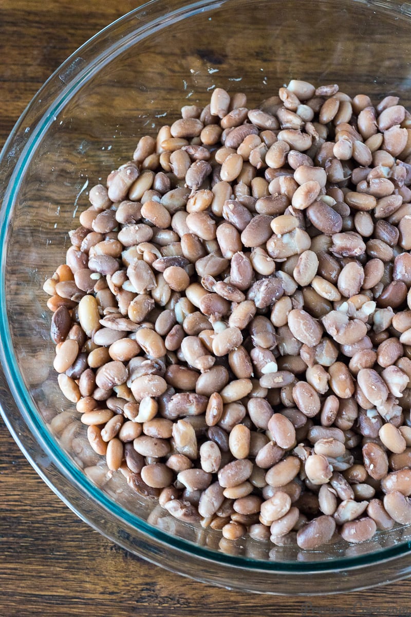 Boiling pinto beans at home