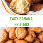 Banana Fritters in a basket