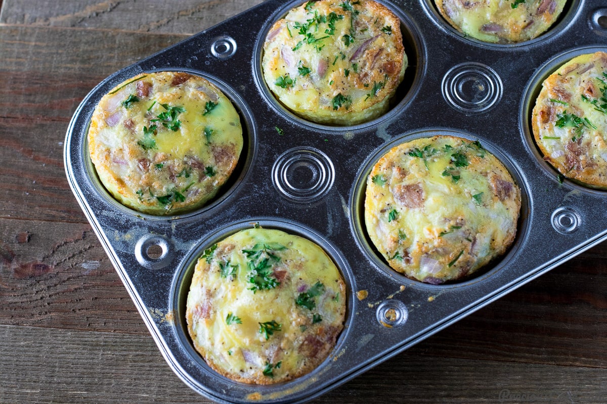 egg muffin cups with potatoes and sausage Precious Core